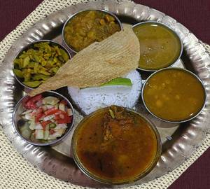 Rice Fish Thali