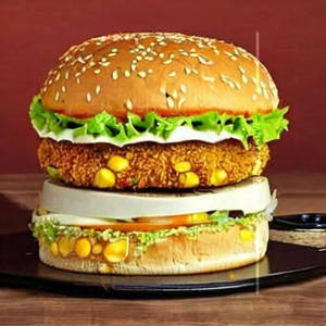 Veg Corn Cheese Burger