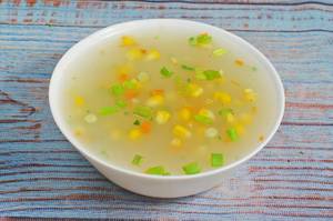 Sweet Corn Veg Soup   