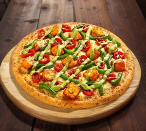 Tandoori paneer pizza