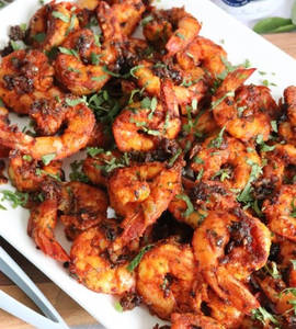 Honey Garlic Prawns