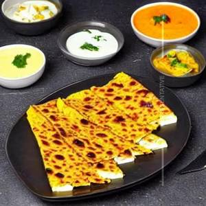 Cheese paneer corn capsicum paratha