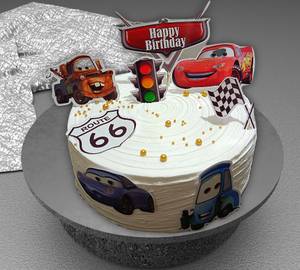 Car Theme Chocolate Cake