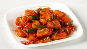Chilli Paneer Mustard Sauce