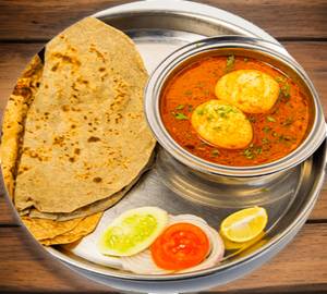 Roti Egg Thali