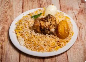 Egg mutton biryani