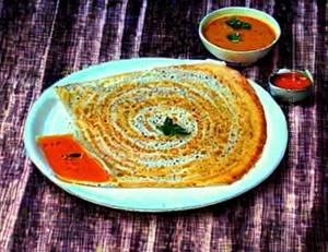 Onion masala dosa