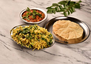 Veg Pulao With Chana Masala