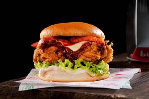 Korean Honey Gochujang Fried Chicken Burger (Its extra Spicy)