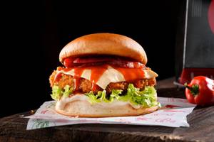 Korean Honey Gochujang Paneer Burger (Its extra Spicy)