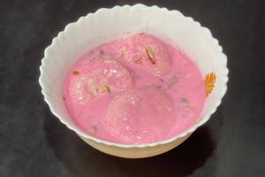 Rose Rasmalai (1 Pc)