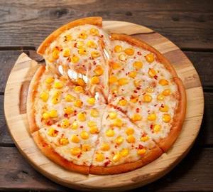 Cheese corn pizza