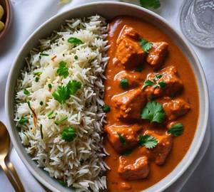 Butter Chicken Jeera Rice Bowl
