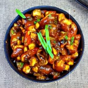 Mushroom Chilli Babycorn Dry