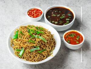Veg Manchurian Noodles