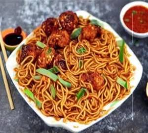 Veg Manchurian Noodles