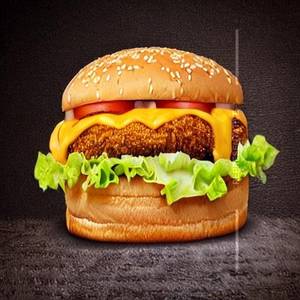 Double cheese chicken burger