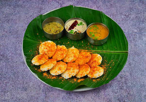 Ghee Karam Button Idli- 15pc