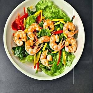 Prawns Spicy Salad (Yum Ta Laay)