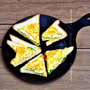 Egg Omelette Cheese Sandwich