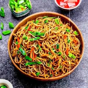 Schezwan Mushroom Hakka Noodles