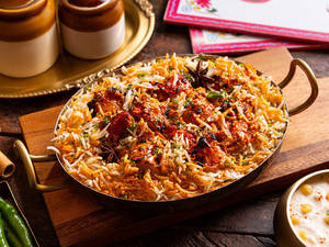 Jain Chaap Tikka Masala Biryani