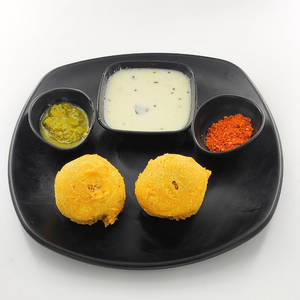 double batata vada ( khopra chatni)