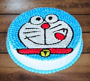 Eggless Doraemon Cake