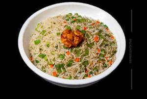 Veg Burnt Garlic Fried Rice