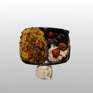 Chicken Dum Biryani +chicken Tikka (2pcs) + Gulabjamun(2pcs) + Raita