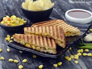 Masala Corn Sandwich