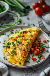 Half fry omelette[2  eggs]