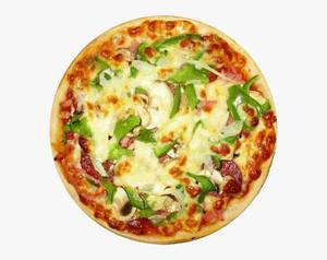 Capsicum with onion pizza