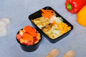 Fruit Salad (Mini) + Mushroom Omelette