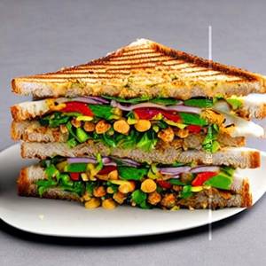 Chessy veggie grilled sandwich