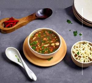 Chicken Burnt Garlic Soup 