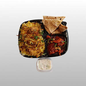 Chicken Dum Biryanni + Chicken Rashida (2pcs) + 2chapati+ Raita