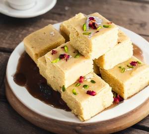 Milk halwa burfi