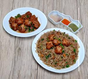 Chicken Manchurian  Fried Rice 