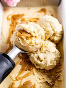 Butterscotch ice cream 3 scoops