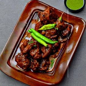 Chilli chicken and sprite