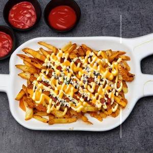 Chicken Baked Cheesy Loaded Fries
