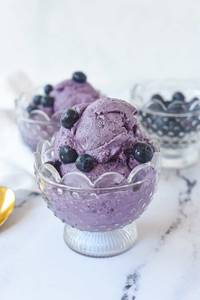 Blueberry ice creams
