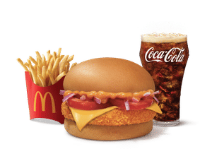 McAloo Tikki Burger with Cheese Combo ( M)