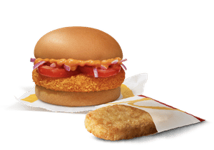 McAloo Tikki  Burger + Hashbrown