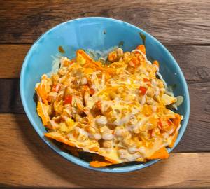 Loaded Cheese Nachos and Salsa