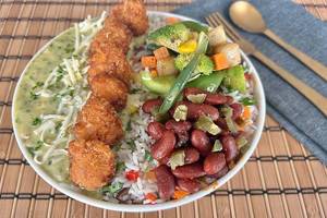 Chunky Chicken Pesto Bowl