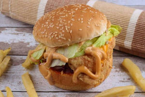 Classic Veg Jumbo Double Cheeseburger