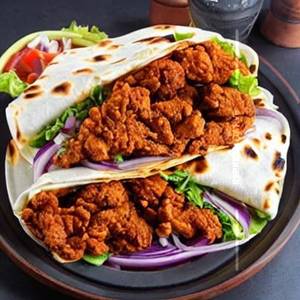 Fiery Fried Chicken Wrap