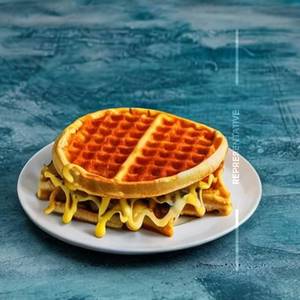 Chicken Cheese Waffle Sandwich